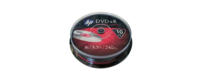 HP DVD+R DL 8.5 GB 8X DOUBLE LAYER 10'LU CAKEBOX