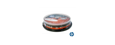HP DVD-R 4.7 GB 16X 10'LU CAKEBOX