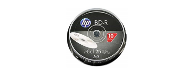 HP BD-R BLU-RAY 25 GB 10'LU CAKEBOX