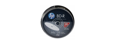HP BD-R BLU-RAY 25 GB PRINTABLE 10'LU CAKEBOX